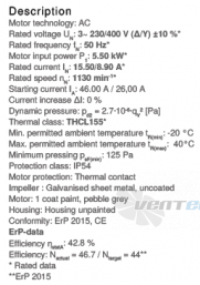 Ziehl-abegg RG40P-4DK.7Q.1R - описание, технические характеристики, графики