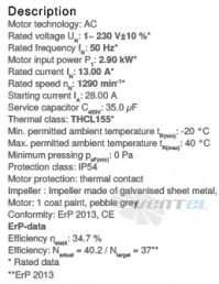 Ziehl-abegg RD28P-4EW.6Q.1L - описание, технические характеристики, графики