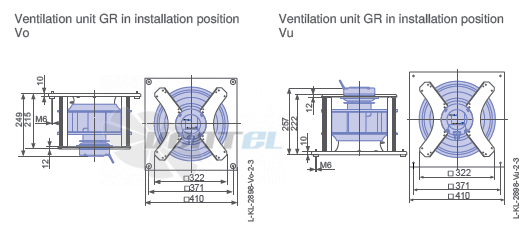 Ziehl-abegg RH28C-6IK-1F-220 - описание, технические характеристики, графики