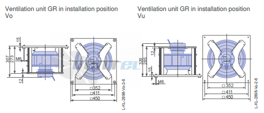 Ziehl-abegg RH31C-6ID-1F-220 - описание, технические характеристики, графики