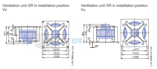 Ziehl-abegg RH40C-ZIK-3F-220-2 - описание, технические характеристики, графики