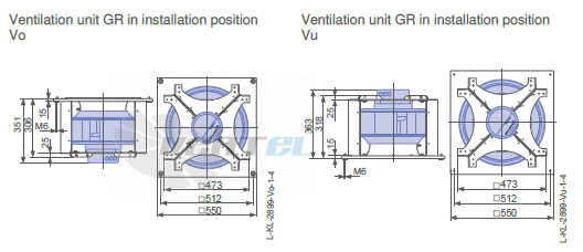 Ziehl-abegg RH40C-ZIK-3F-380-2 - описание, технические характеристики, графики