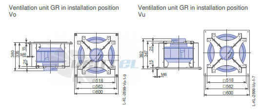 Ziehl-abegg RH45C-ZIK-3F-380-3 - описание, технические характеристики, графики