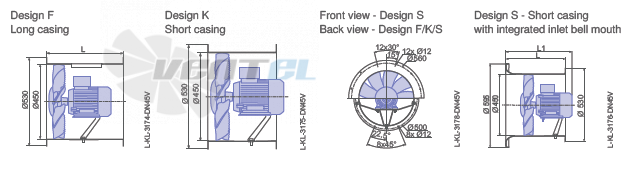 Ziehl-abegg DN45V-4DF-97-14-G - описание, технические характеристики, графики