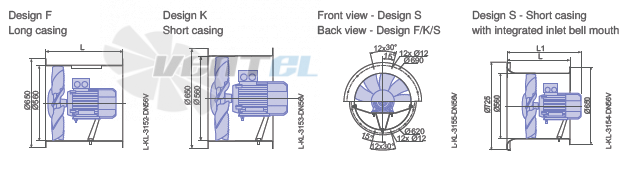 Ziehl-abegg DN56V-2DF-E7-11-G - описание, технические характеристики, графики