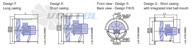 Ziehl-abegg DN56V-4DF-B7-14-G - описание, технические характеристики, графики