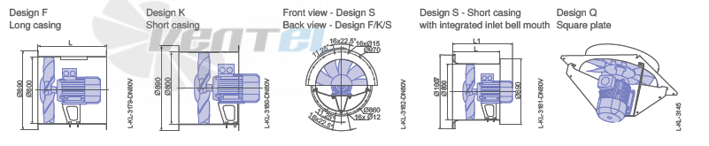 Ziehl-abegg DN80V-2DF-L7-11-G - описание, технические характеристики, графики