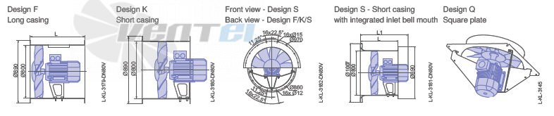 Ziehl-abegg DN80V-4DF-E7-11-G - описание, технические характеристики, графики