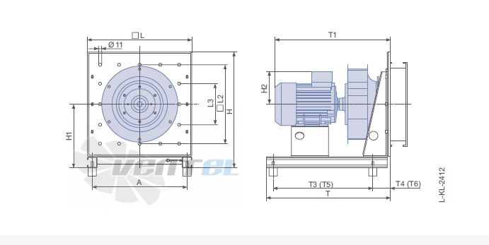 Ziehl-abegg ER25C - описание, технические характеристики, графики