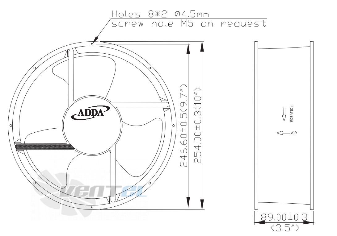 ADDA AK2582MB - описание, технические характеристики, графики