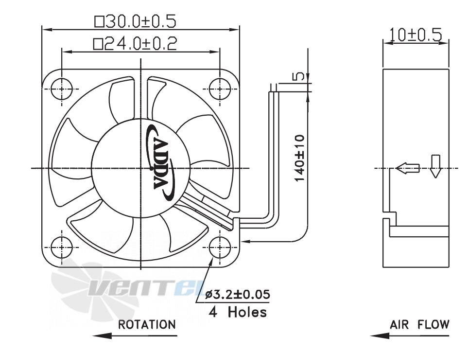 ADDA AD0305DB-G50 - описание, технические характеристики, графики