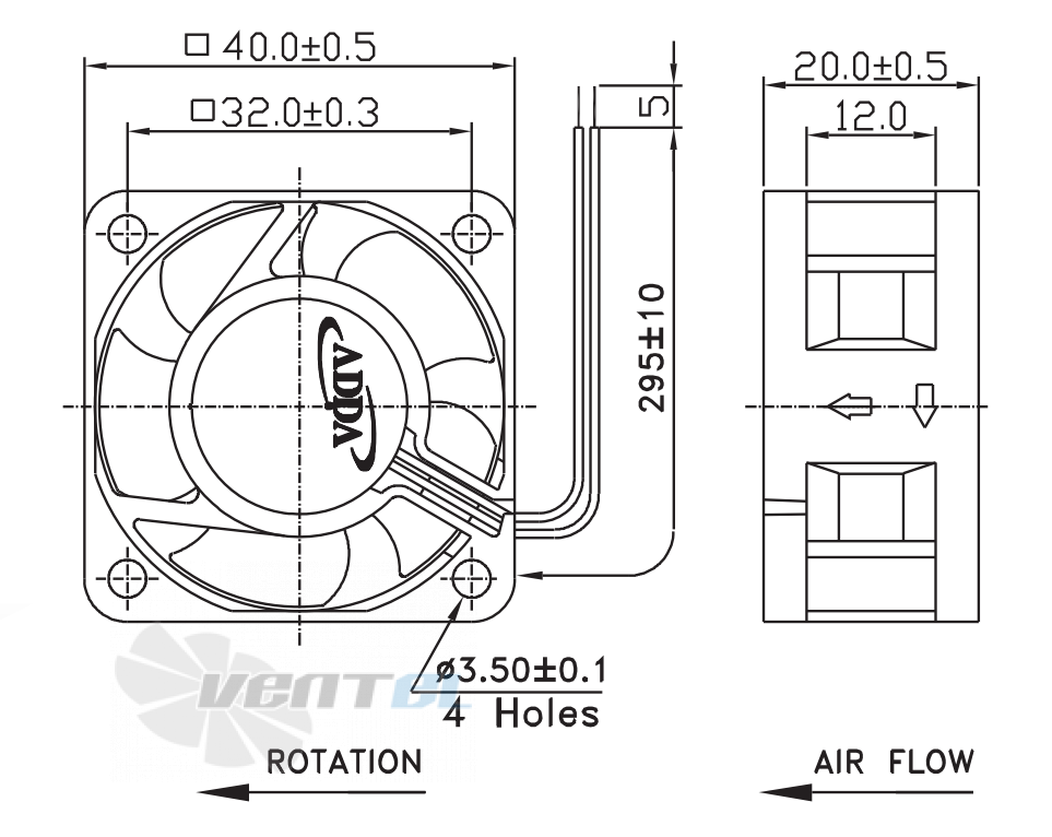 ADDA AD0405DB-C50 - описание, технические характеристики, графики