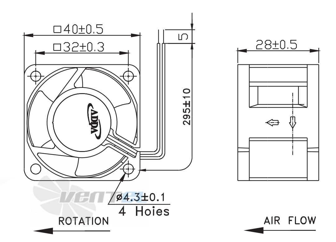 ADDA AD0412DB-B31 - описание, технические характеристики, графики