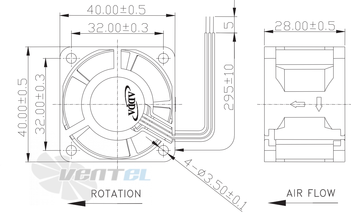 ADDA AD0412MB-B53GP - описание, технические характеристики, графики