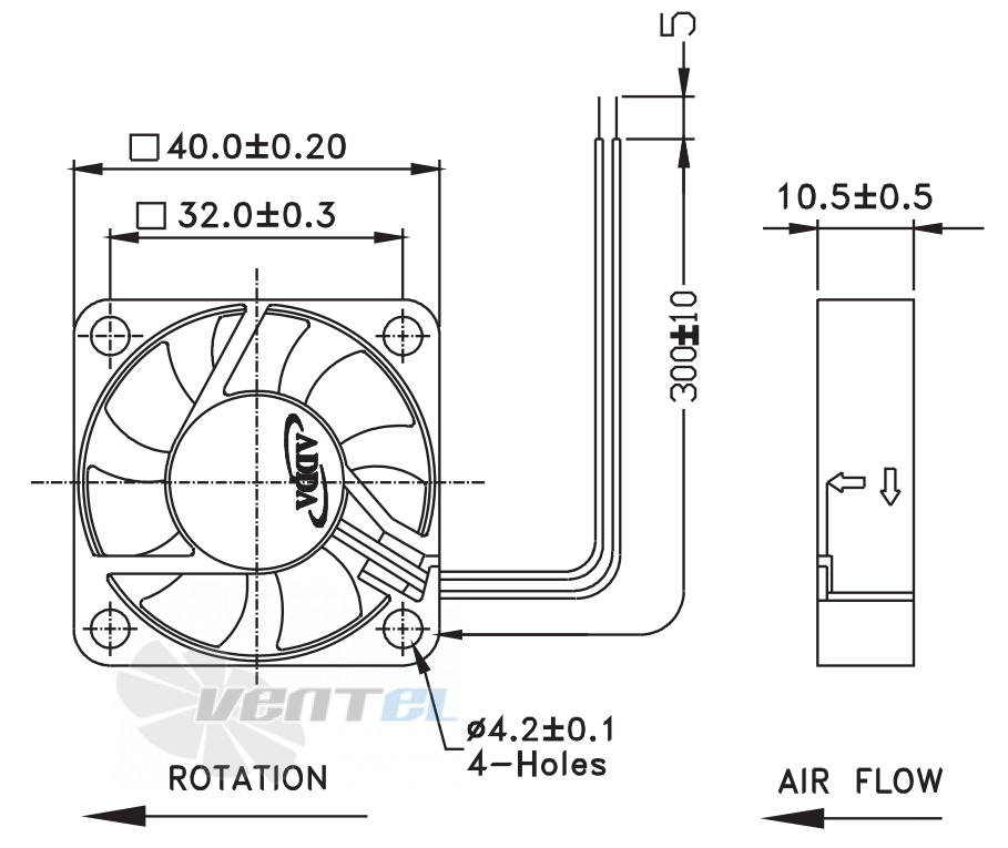 ADDA AD0424LB-G70 - описание, технические характеристики, графики