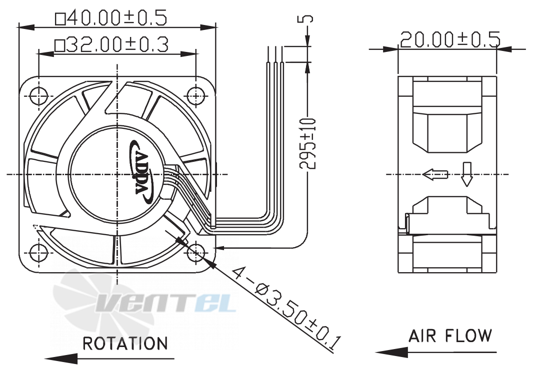 ADDA AD0412MB-C73GP - описание, технические характеристики, графики