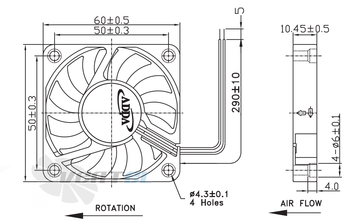 ADDA AD0605LB-GA0-GLT1 - описание, технические характеристики, графики