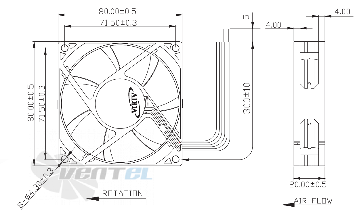 ADDA AD08012HX207600 - описание, технические характеристики, графики