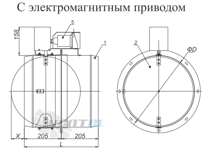  КЛАПАН КПС-2М ЭМ - описание, технические характеристики, графики