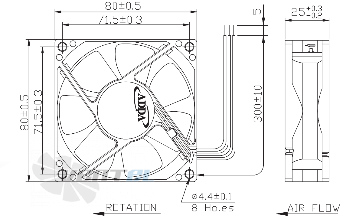 ADDA AD0812DB-A73GL-N - описание, технические характеристики, графики