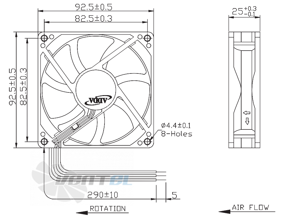 ADDA AD0912DB-A73GL-N - описание, технические характеристики, графики