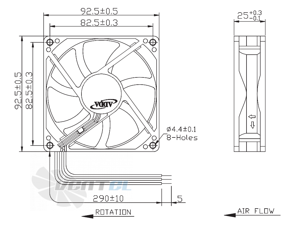 ADDA AD0912DB-A76GL-HT - описание, технические характеристики, графики