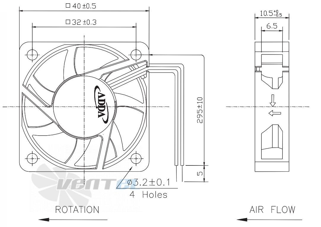 ADDA AG04005DB107100 - описание, технические характеристики, графики