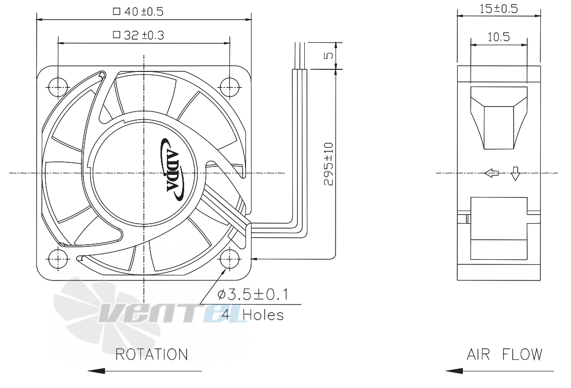 ADDA AG04012DB157300 - описание, технические характеристики, графики