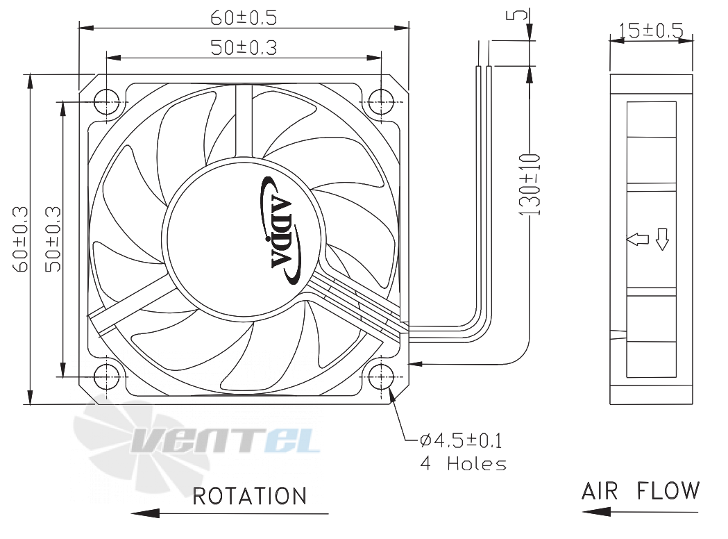 ADDA AG06005DB159100 - описание, технические характеристики, графики