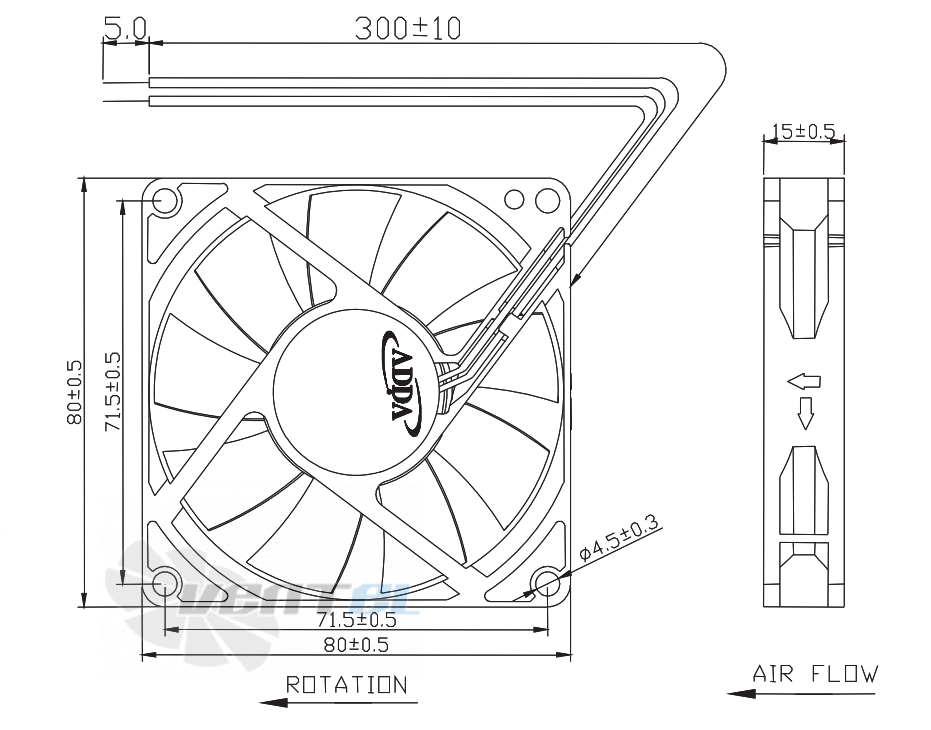 ADDA AG08012UB159000 - описание, технические характеристики, графики