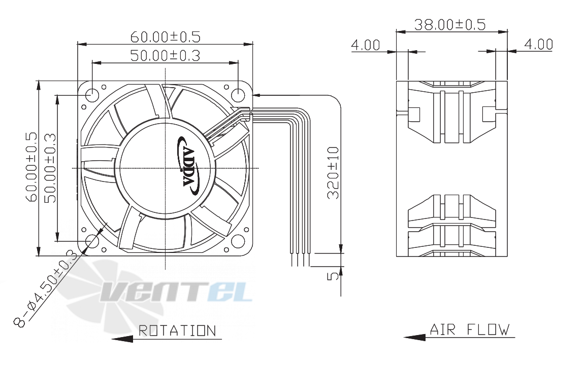 ADDA AS06012HB387100 - описание, технические характеристики, графики