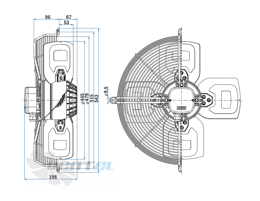 Hidria R13R-4535A-4T2-5004 - описание, технические характеристики, графики