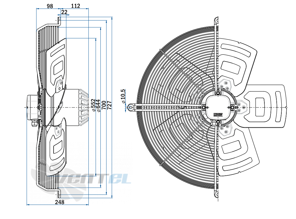 Hidria R13R-5625A-6M-X093 - описание, технические характеристики, графики