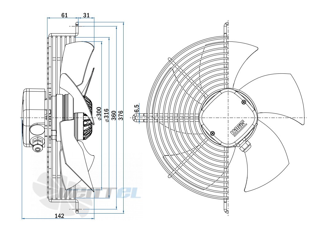 Hidria R09R-3030HA-4T-2545 - описание, технические характеристики, графики