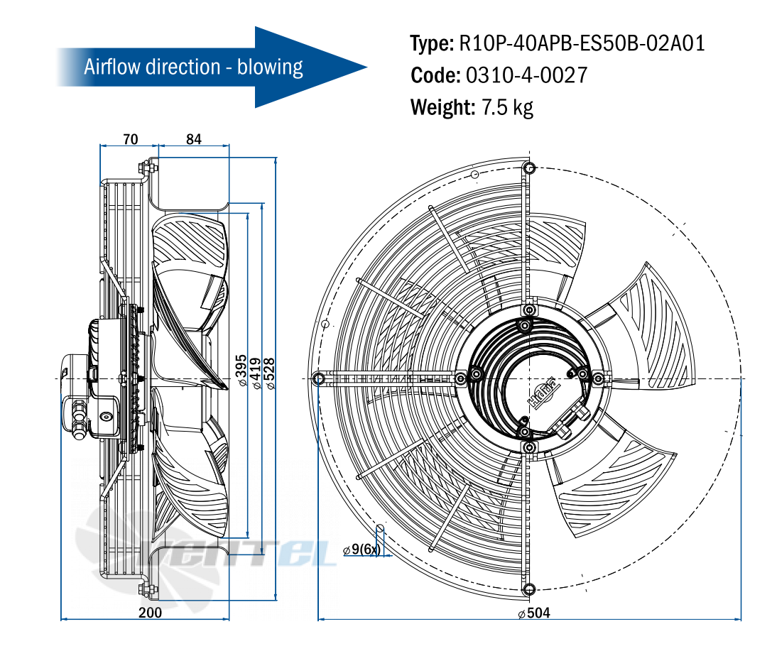 Hidria R10P-40APB-ES50B-02A01 - описание, технические характеристики, графики