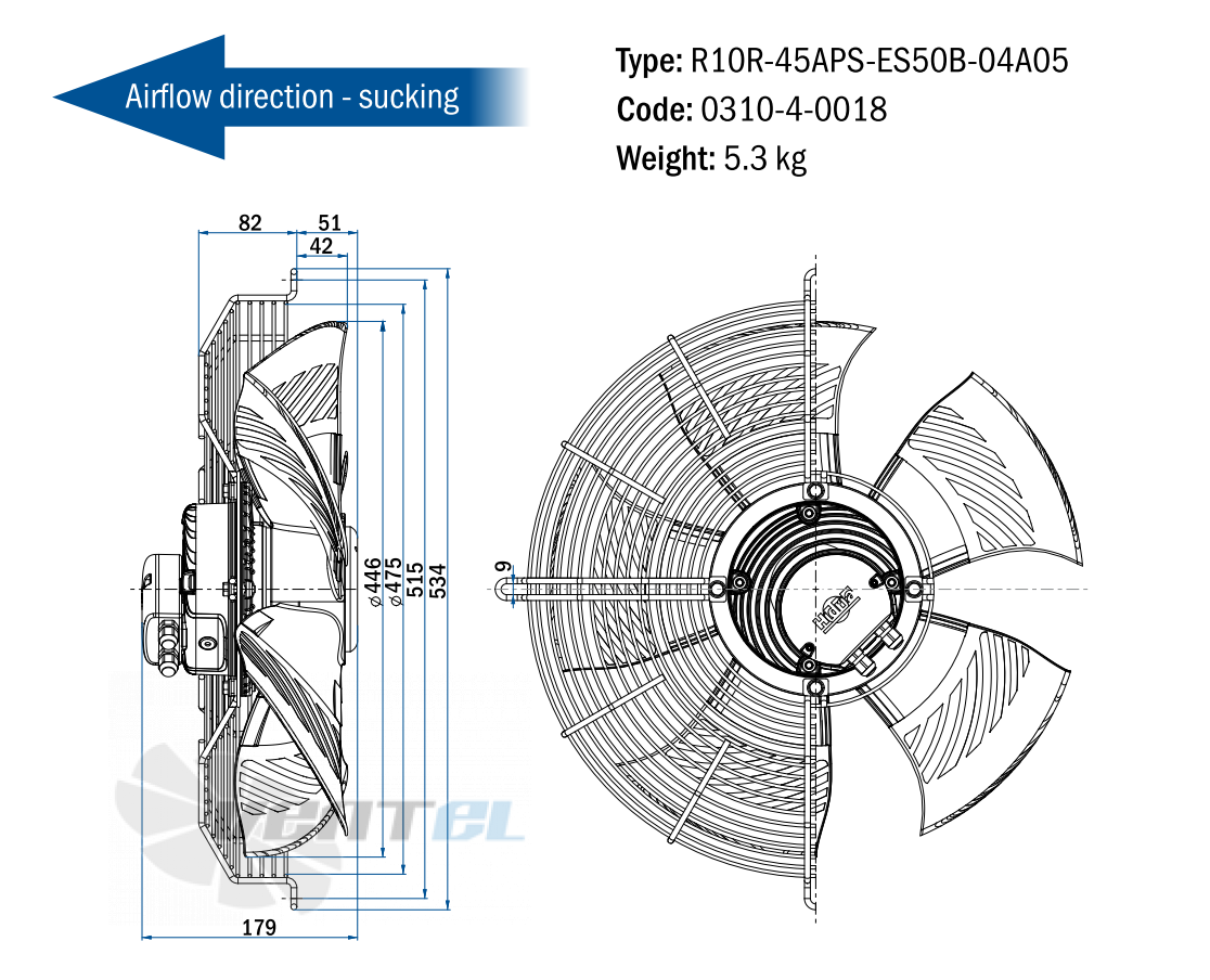 Hidria R10R-45APS-ES50B-04A05 - описание, технические характеристики, графики