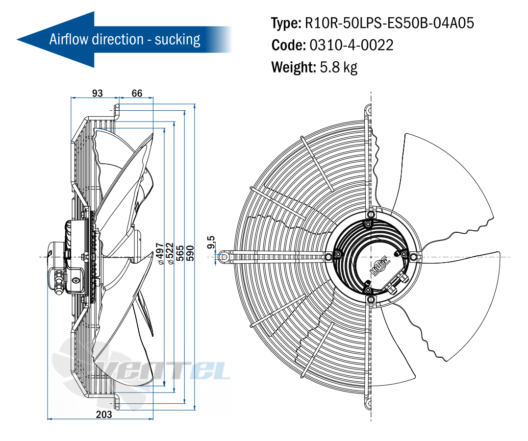 Hidria R10R-50LPS-ES50B-04A05 - описание, технические характеристики, графики