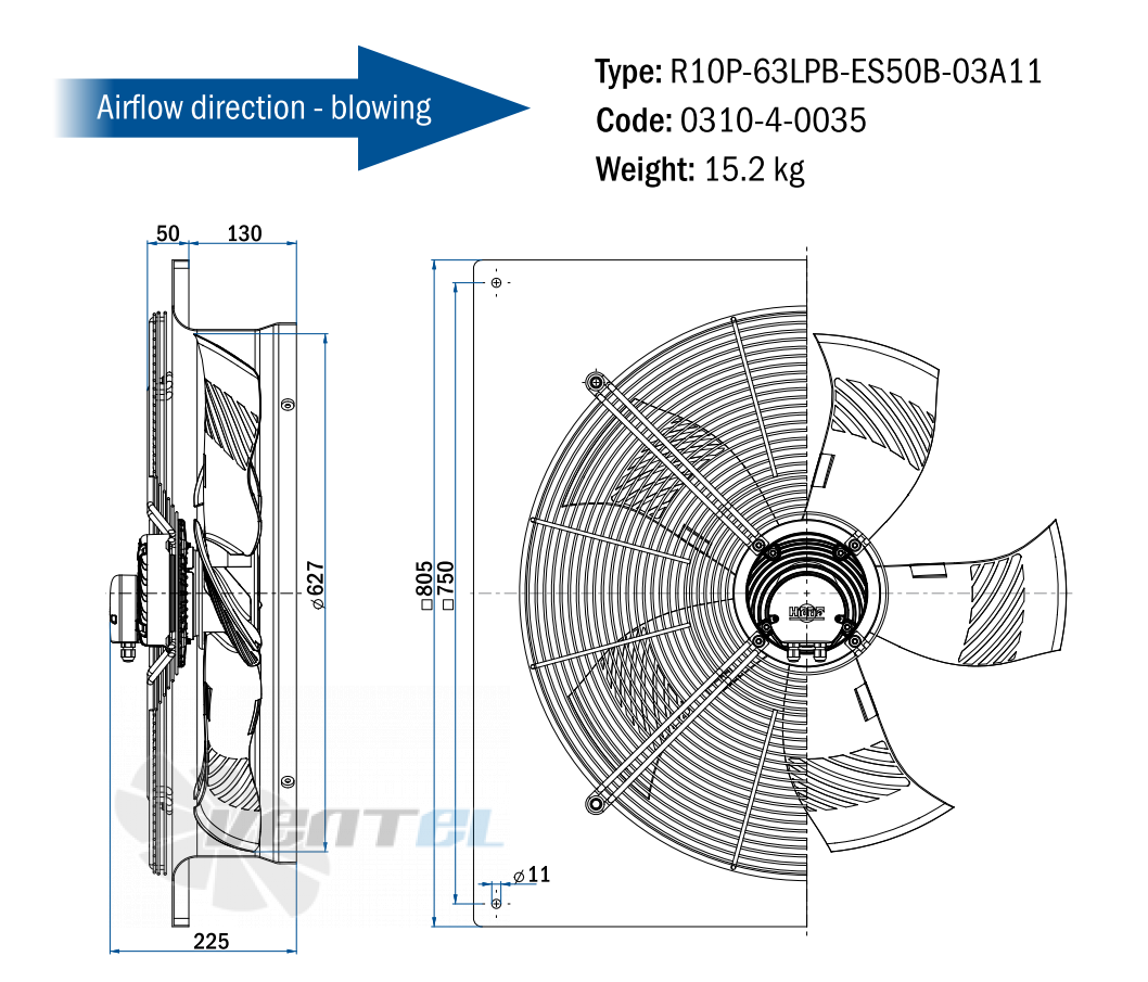 Hidria R10P-63LPB-ES50B-03A11 - описание, технические характеристики, графики