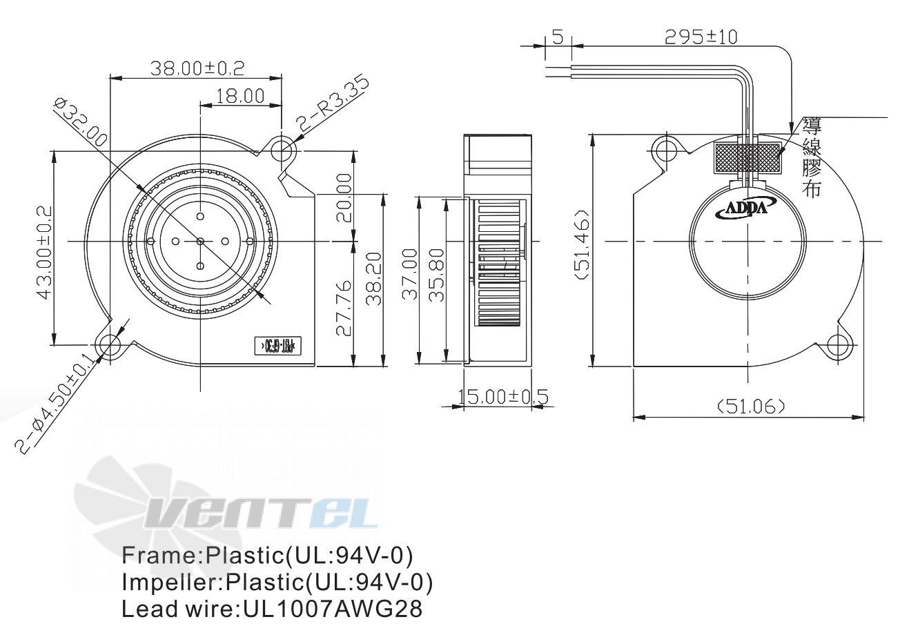 ADDA AB05012MX150100 - описание, технические характеристики, графики