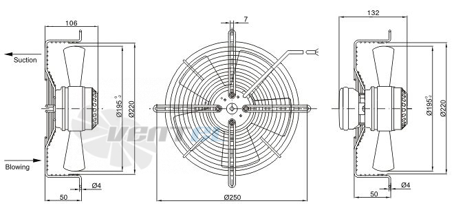 Sanmu YWF-K-2E200-Z - описание, технические характеристики, графики