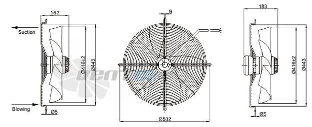 Sanmu YWF-K-6E420-Z - описание, технические характеристики, графики