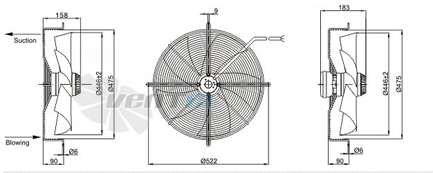 Sanmu YWF-K-4D450-Z - описание, технические характеристики, графики