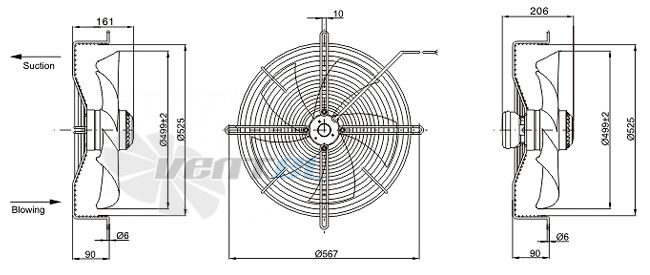 Sanmu YWF-K-4D500-Z - описание, технические характеристики, графики