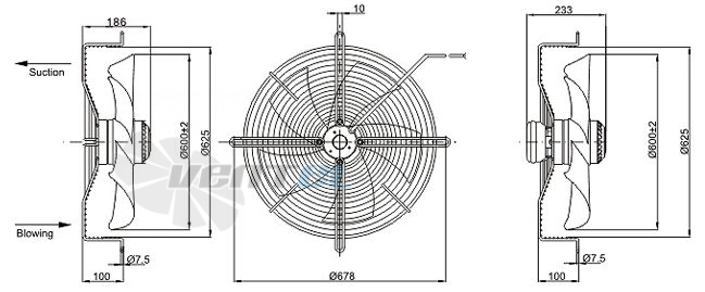 Sanmu YWF-K-6E600-Z - описание, технические характеристики, графики