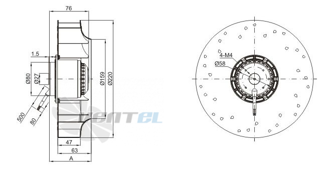 Sanmu YWF-K-2E220-GH - описание, технические характеристики, графики