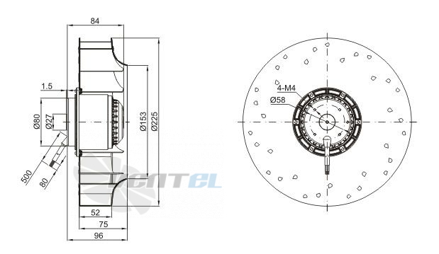 Sanmu YWF-K-2E225-GH - описание, технические характеристики, графики