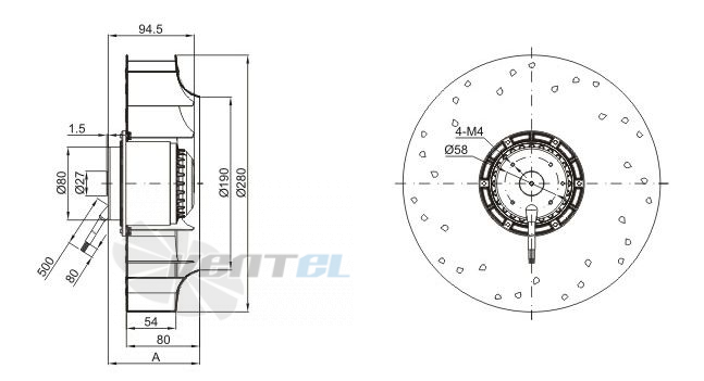 Sanmu YWF-K-2E280-GH - описание, технические характеристики, графики