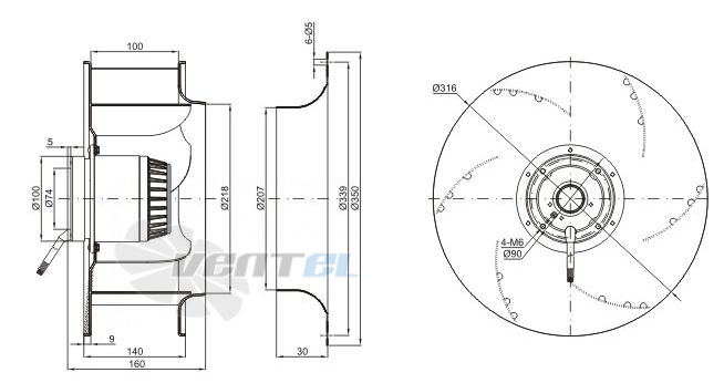 Sanmu YWF-K-4E310-GH - описание, технические характеристики, графики