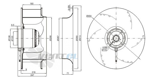 Sanmu YWF-K-4E450-GH - описание, технические характеристики, графики