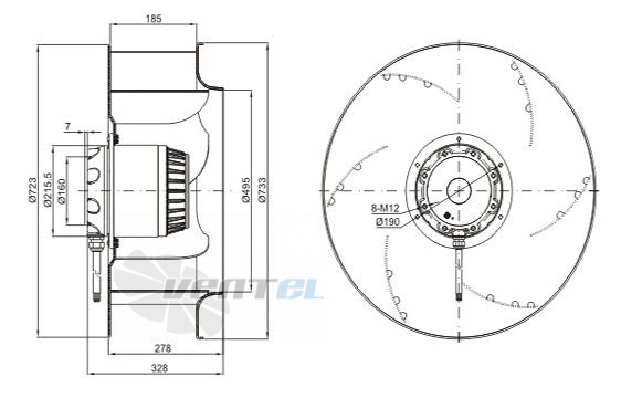 Sanmu YWF-K-6D720-GH - описание, технические характеристики, графики